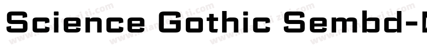 Science Gothic Sembd字体转换